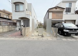 【建築条件無】お好きなハウスメーカーさん・工務店さんで建築していただけます！閑静な住宅街♪前道は広々6m♪