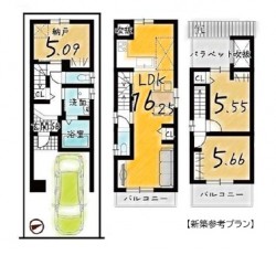 吹き抜けあるリビングは開放感のある空間♪
3沿線2利用可で通勤通学に便利！
竹田小学校までは徒歩8分の距離で子育て世帯にも安心♪
