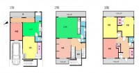 二世帯住宅！3沿線利用可で通勤通学に便利！
砂川小学校までは徒歩8分！子育て世帯にも安心♪
周辺環境が充実の暮らしに便利な立地♪