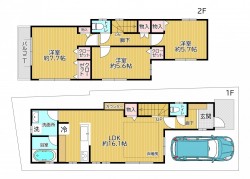 伏見区の不動産の事ならライフワンにお任せください 2025年10月完成の新築戸建！全居室収納有り♪
奈良線『JR藤森』駅徒歩5分！
閑静な住宅地♪藤ノ森小学校は徒歩10分の身近さ！