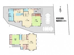 伏見区の不動産の事ならライフワンにお任せください 全館床暖房付きの暖かい住まい♪
敷地面積49坪超え！前道ゆったりで駐車も楽々！
2沿線利用可能で通勤通学に便利！