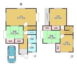 閑静な住宅地♪全居室6帖以上のゆったりとしたすまい♪
前道広々約6mで駐車も楽々!
カーポート付駐車場あり◎雨の日も安心です♪