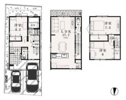 3沿線4駅利用可で通勤通学に便利!駐車2台可♪
家族とも会話も弾むカウンターキッチン♪
小中学校は徒歩5分圏内で子育て世帯にも安心の環境♪