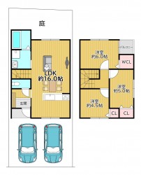 ≪建築条件付≫閑静な住宅街で新生活をスタート♪
ガーデニングなどの趣味やお子様の遊び場に最適のお庭♪
忙しい朝に嬉しいJR藤森までは徒歩10分！