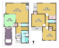 平成18年4月建築の4LDK!カーポート付駐車場あり♪
3沿線2駅利用可で通勤通学に便利!
徒歩圏内に生活利便施設が充実!子育て世帯にも安心♪